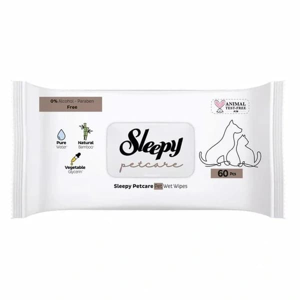 Sleepy Petcare Wet Care Towel 60 pcs