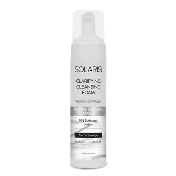 Solaris Purifying Facial Cleansing Foam - 200ml Gentle Cleanser