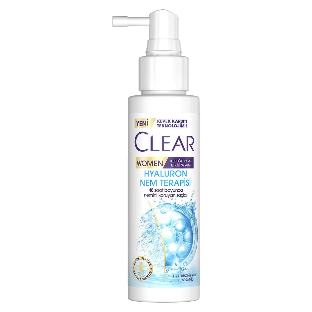 Clear Women Anti-dandruff Effective Hair Care Serum Hyaluron Moisture Therapy 90 ml