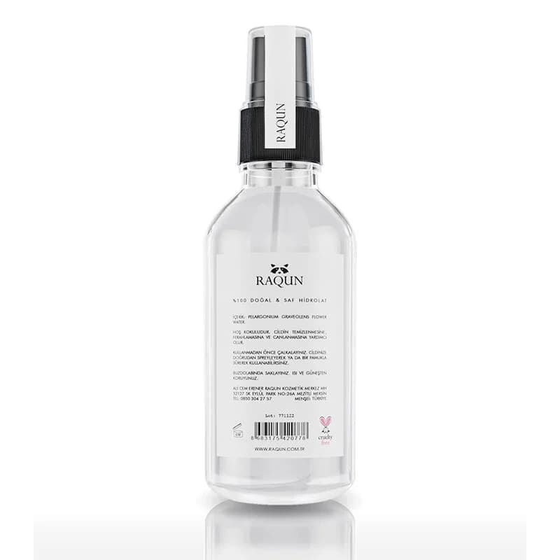 Raqun Natürliches Pelargonium-Blütenwasser 100ml