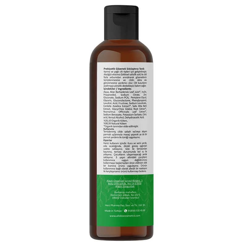 Alls Biocosmetics Bio Präbiotischer Porenverfeinernder Toner 200ml