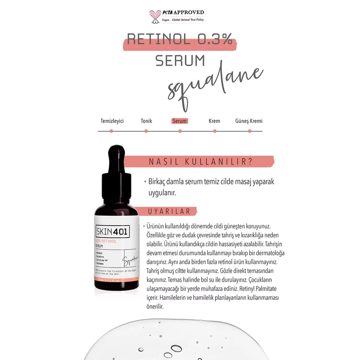 Сыворотка с ретинолом 0,3% 30 мл от Skin401