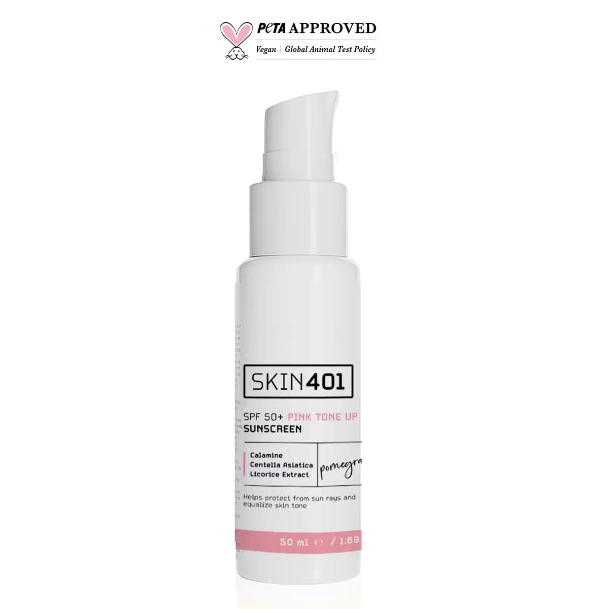 Солнцезащитный крем Skin401 SPF 50 с розовым оттенком 50 мл