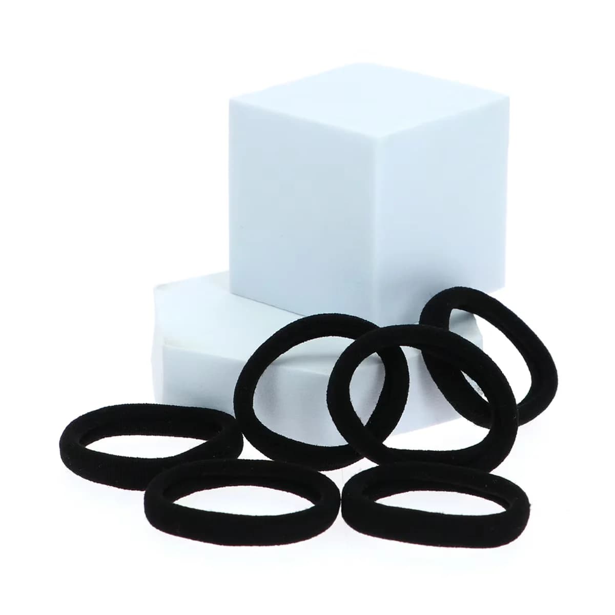 Verstellbares Handtuch-Schnallenset - 6 schwarze Clips