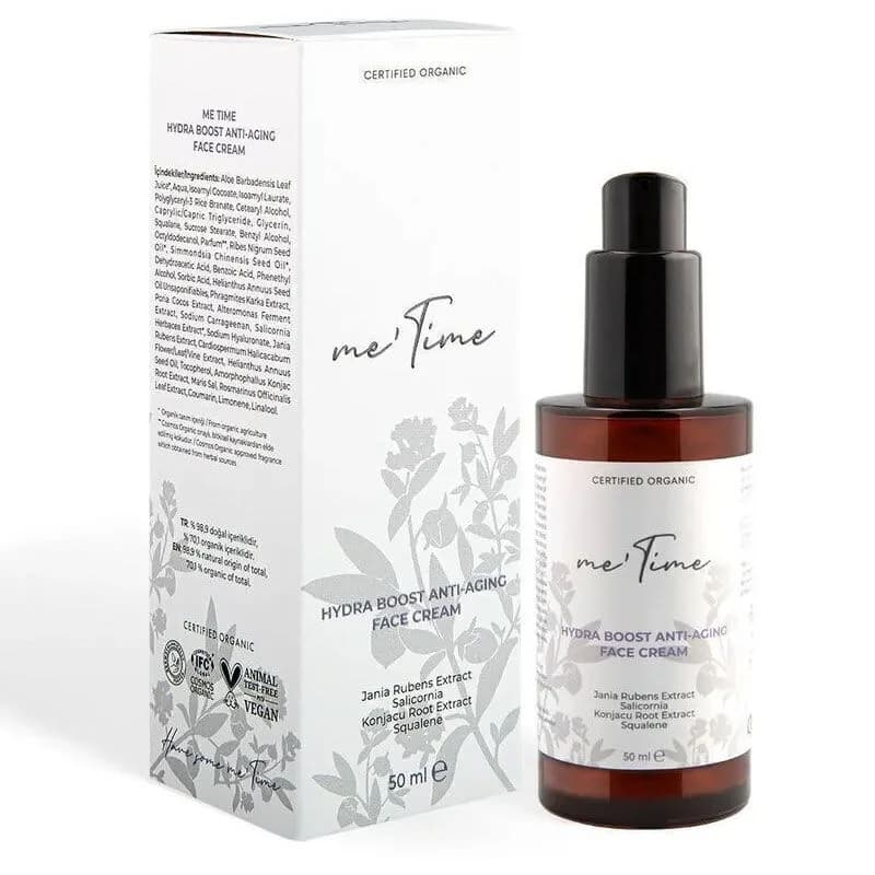 Me Time Organic Anti-aging Anti-wrinkle Intensive Care Face Cream 50 ml
