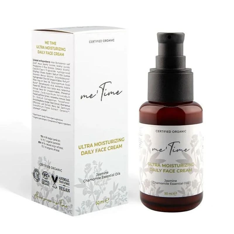 Me Time Organic Moisturizing Daily Face Care Cream 50 ml