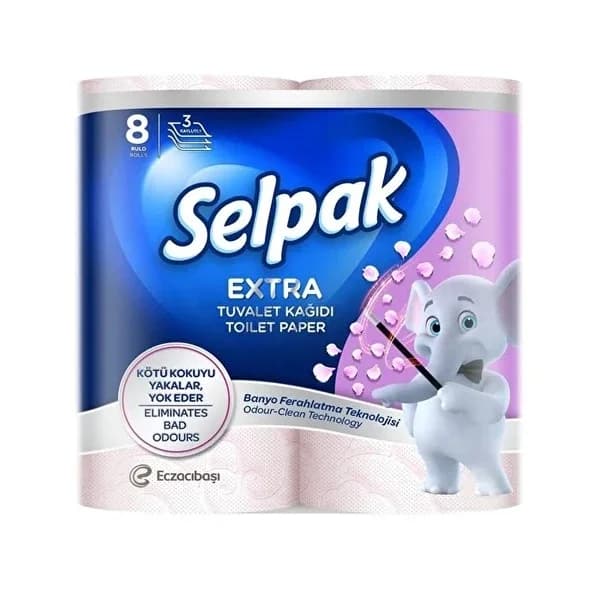 Selpak Toilet Paper Extra Bathroom Refreshing 8-Pack