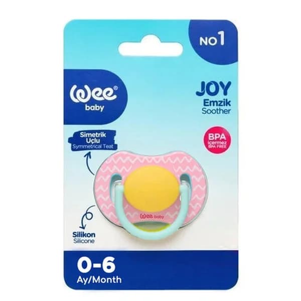Wee Baby Symmetrical Tip Joy Pacifier 0-6 months 785
