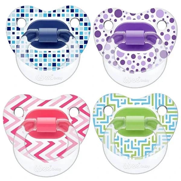 Wee Baby Transparent Patterned Palate Pacifier No:2 1 pcs