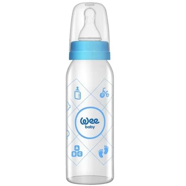 Wee Baby Classic Glass Baby Bottle 250 ml | 0-6 months
