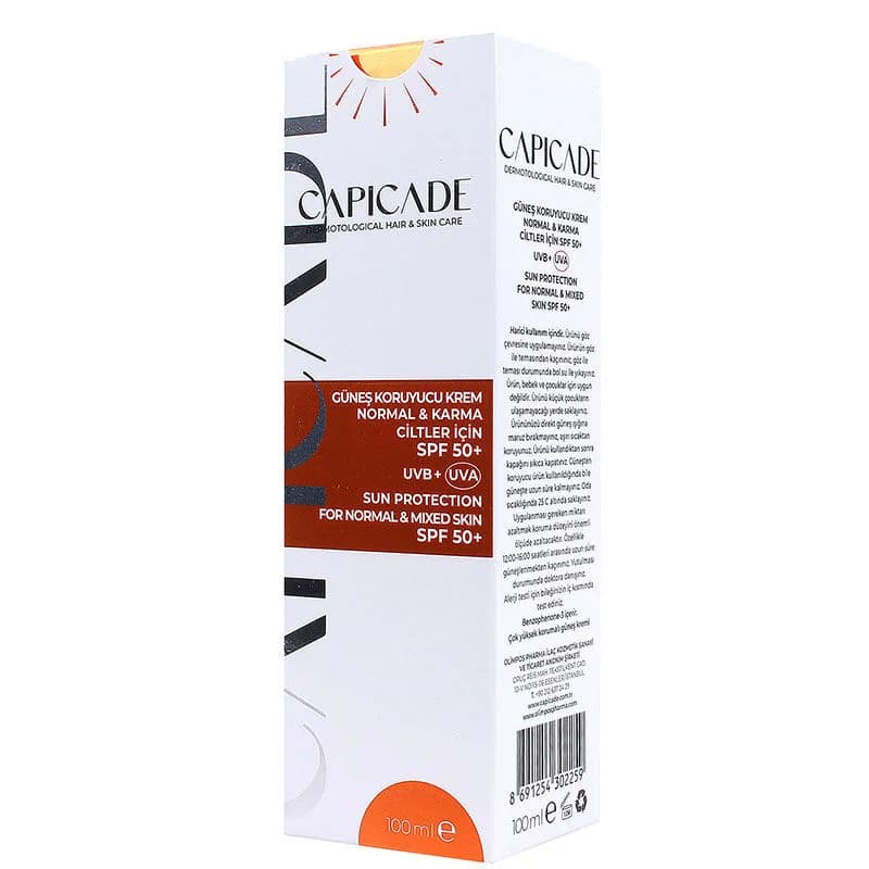 Крем для загара Capicade SPF50+ 100 мл
