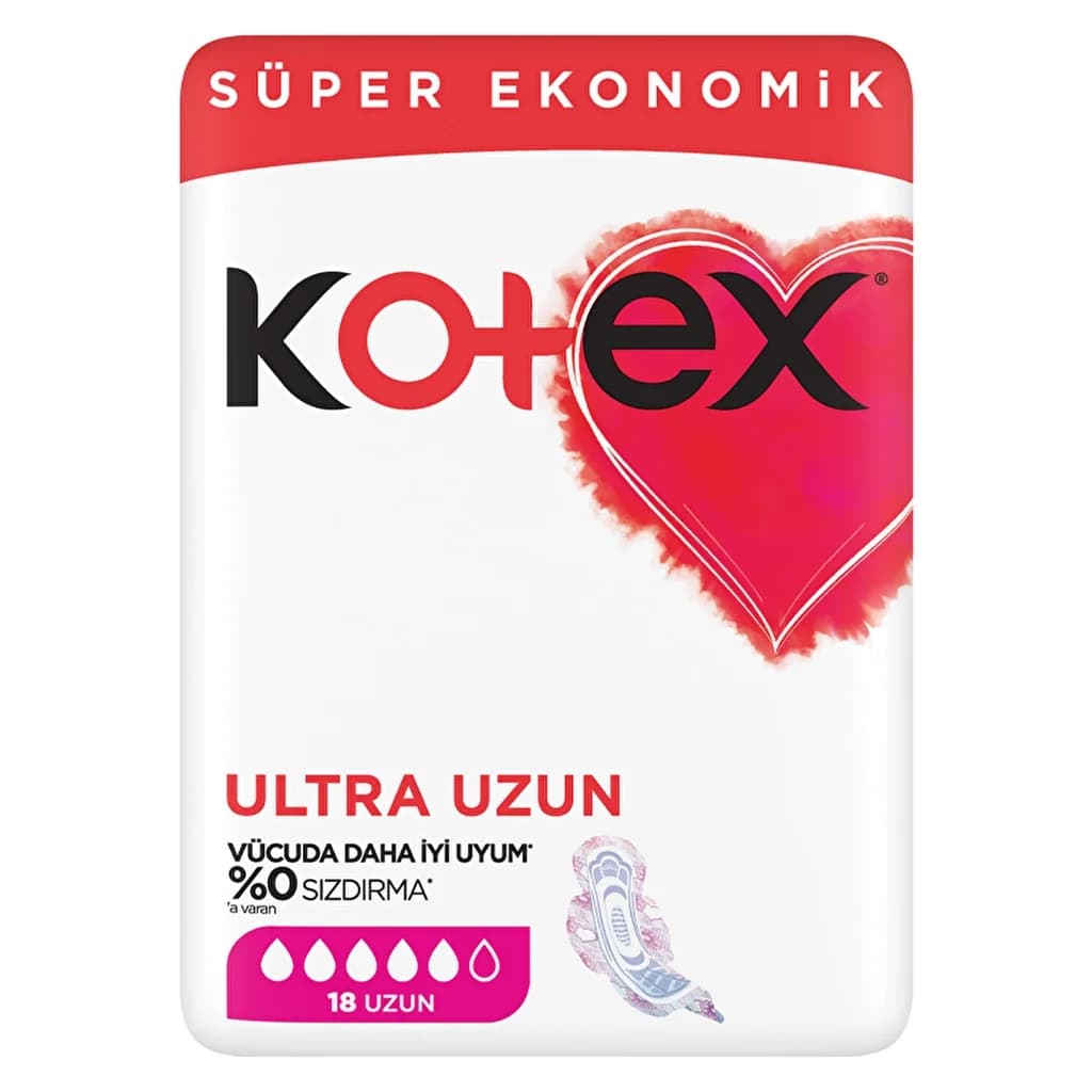 Kotex Ultra Long Hygienic Pads - 18 pcs