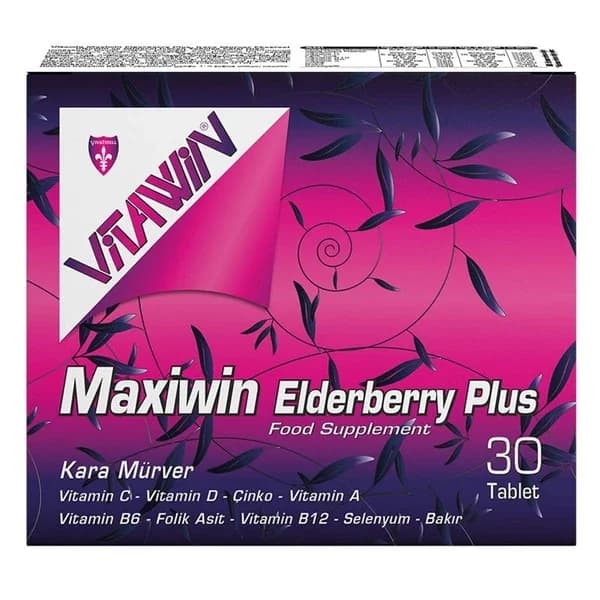 Vitawin Maxiwin Elderberry Plus Food Supplement 30 tablets
