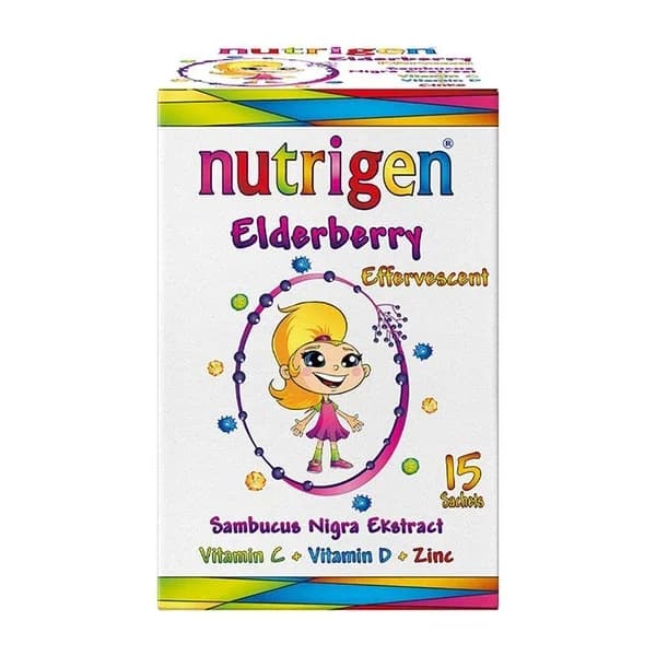 Nutrigen Elderberry Supplementary Food 15 effervescent Tablets
