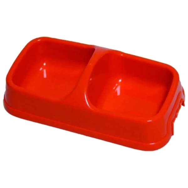 Pet's Family Large Double Food Bowl