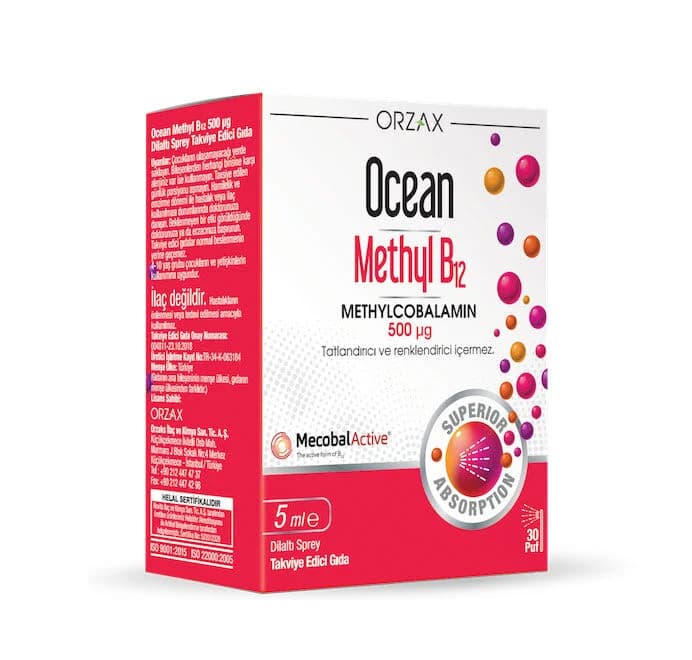 Orzax Ocean Methyl B12 spray 500 mcg 5 ml