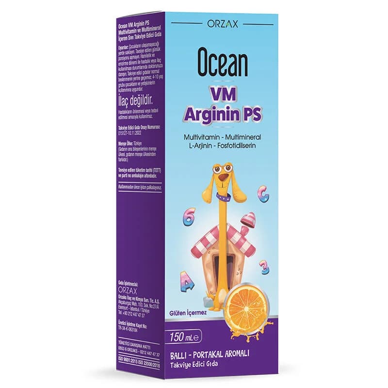 Orzax Ocean Vm Arginine Ps Food Supplement 150 ml