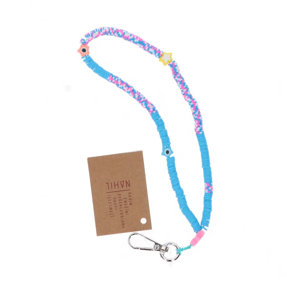 Kedv Short Fimo Beaded Phone Strap