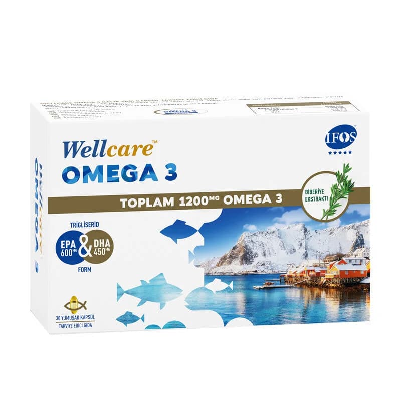 Wellcare Omega 3 fish Oil 30 capsules