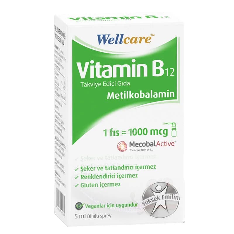 Wellcare Vitamin B12 1000 mcg 5 ml