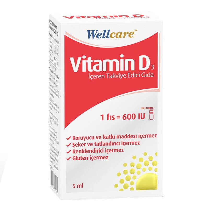 Wellcare Vitamin D3 600 iu 5 ml