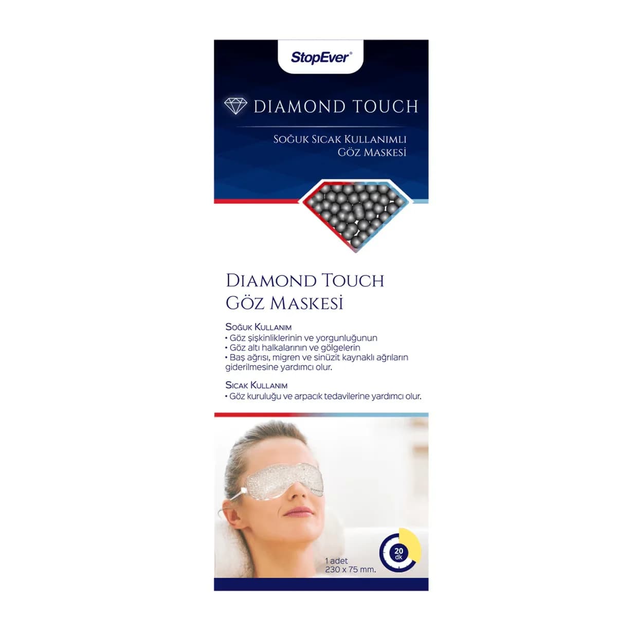 Stop Ever Diamond Touch Hot/Cold Eye Mask for Puffiness Relief