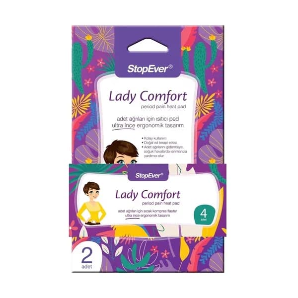Stop Ever Menstrual Pain Hot Compress Plaster 4 pack
