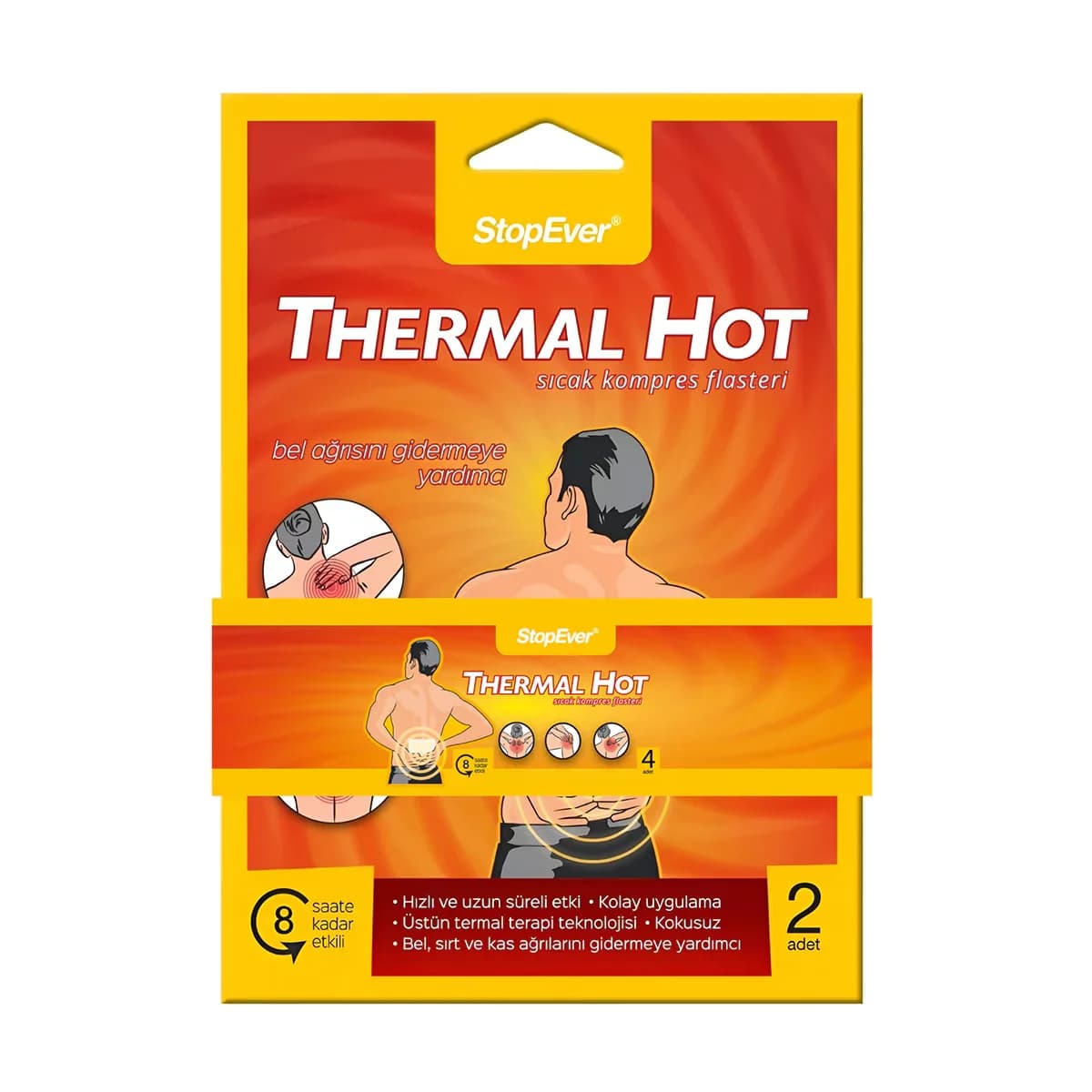 Stop Ever Thermal Hot Therapy Plaster 4 pcs