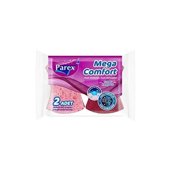 Parex Sponge Mega Comfort Grooved 2-pcs