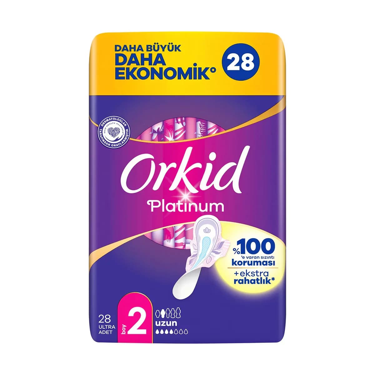 Orkid Platinum Long (size 2) Sanitary Pad 28 pcs