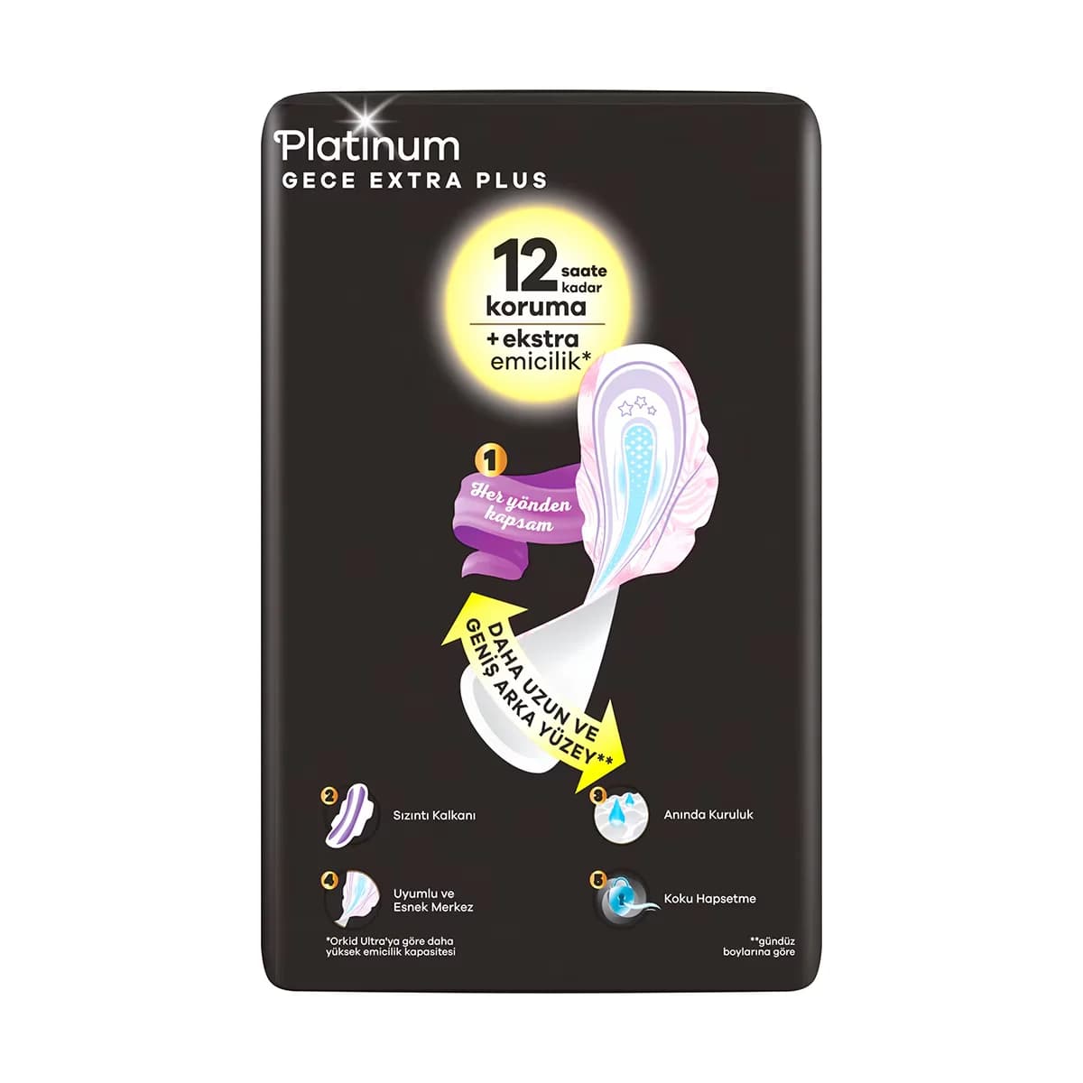 Orkid Platinum Night Extra Plus (size 5) 20 pcs Sanitary Pads