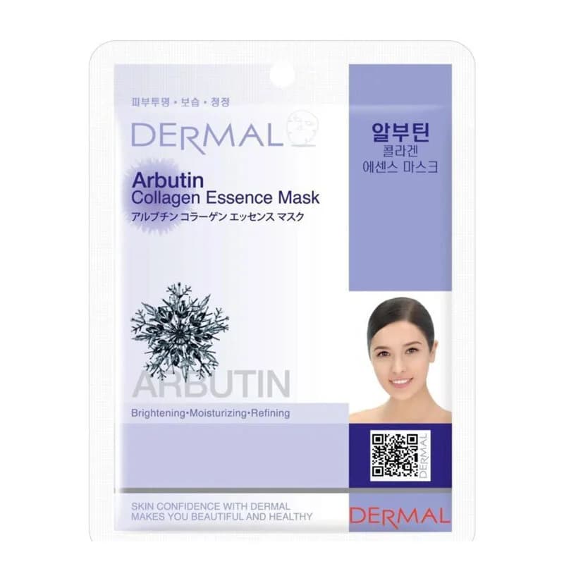 Dermal Whitening Moisturizing And Purifying Arbutin Collagen Mask 23 gr