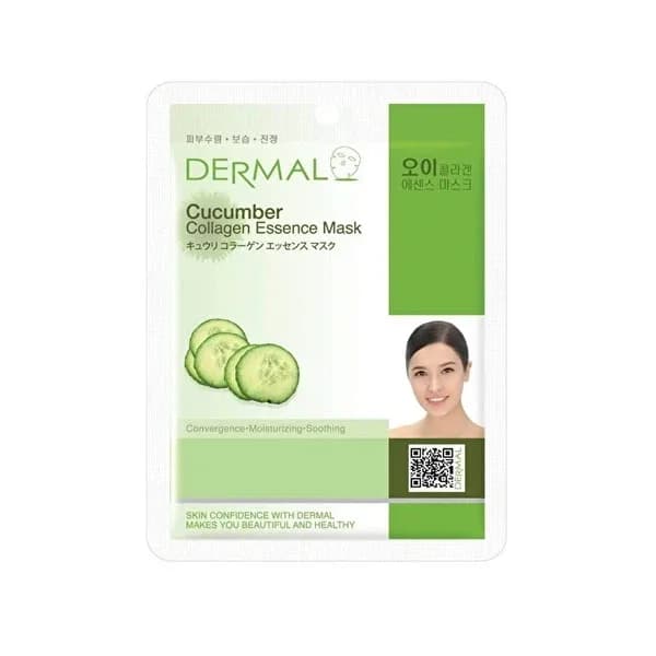 Dermal Collagen Paper Mask with Cucumber & Vitamin E - 23g