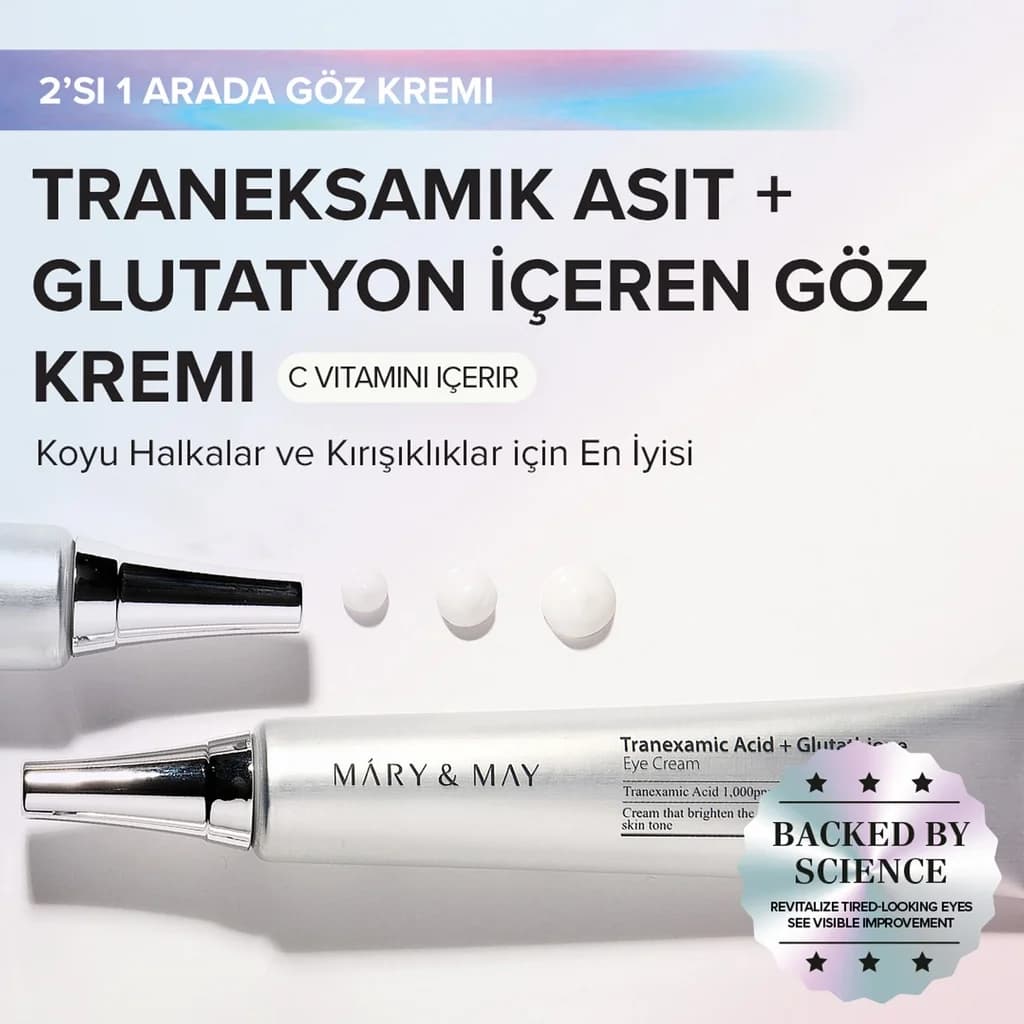 Крем для кожи вокруг глаз с транексамовой кислотой и глутатионом 30 мл от Mary May