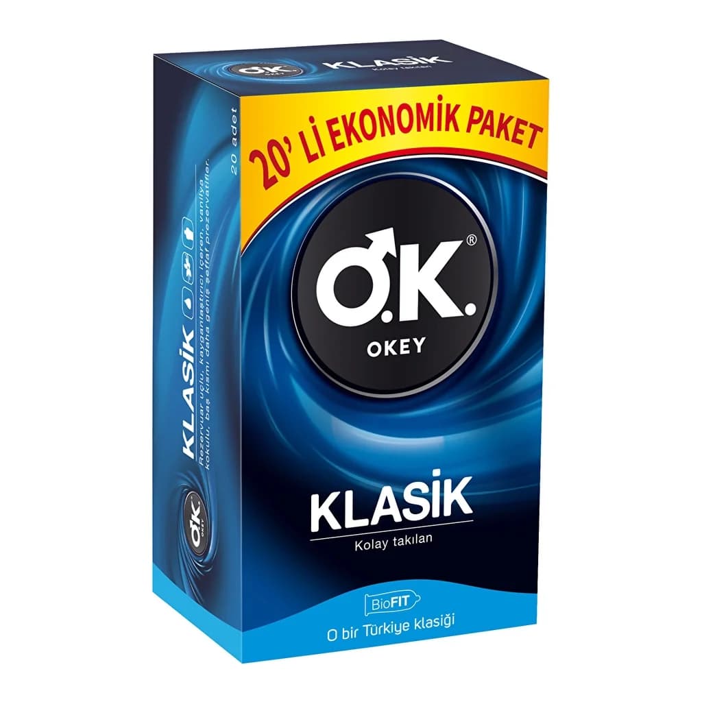 Okey Classic Condoms 20 pack