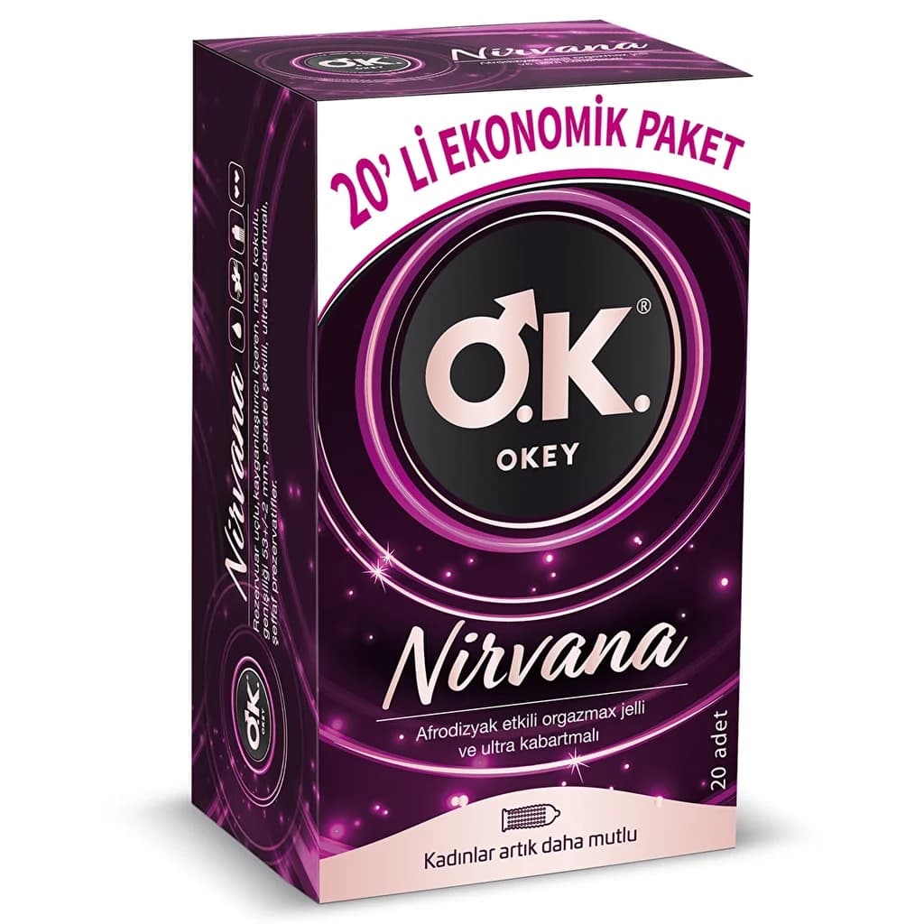 Okey Nirvana Condoms 20 pcs