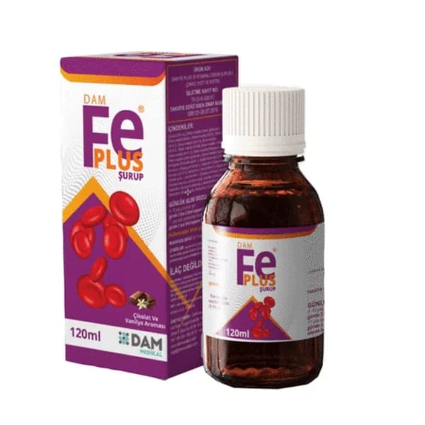 Dam Fe Plus Sirup 120 ml - Steigerung von Eisen & Unterstützung des Immunsystems