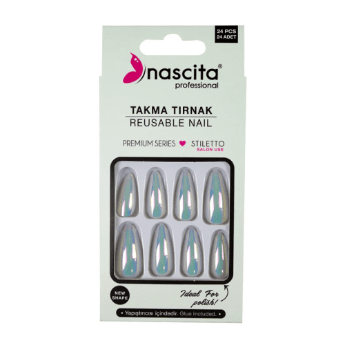 Nascita False Nails Hologram S197 24 pcs