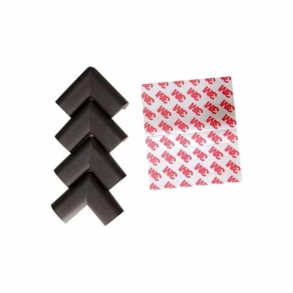 Miny Baby braune Gummi-Eckschutz - 4er-Pack