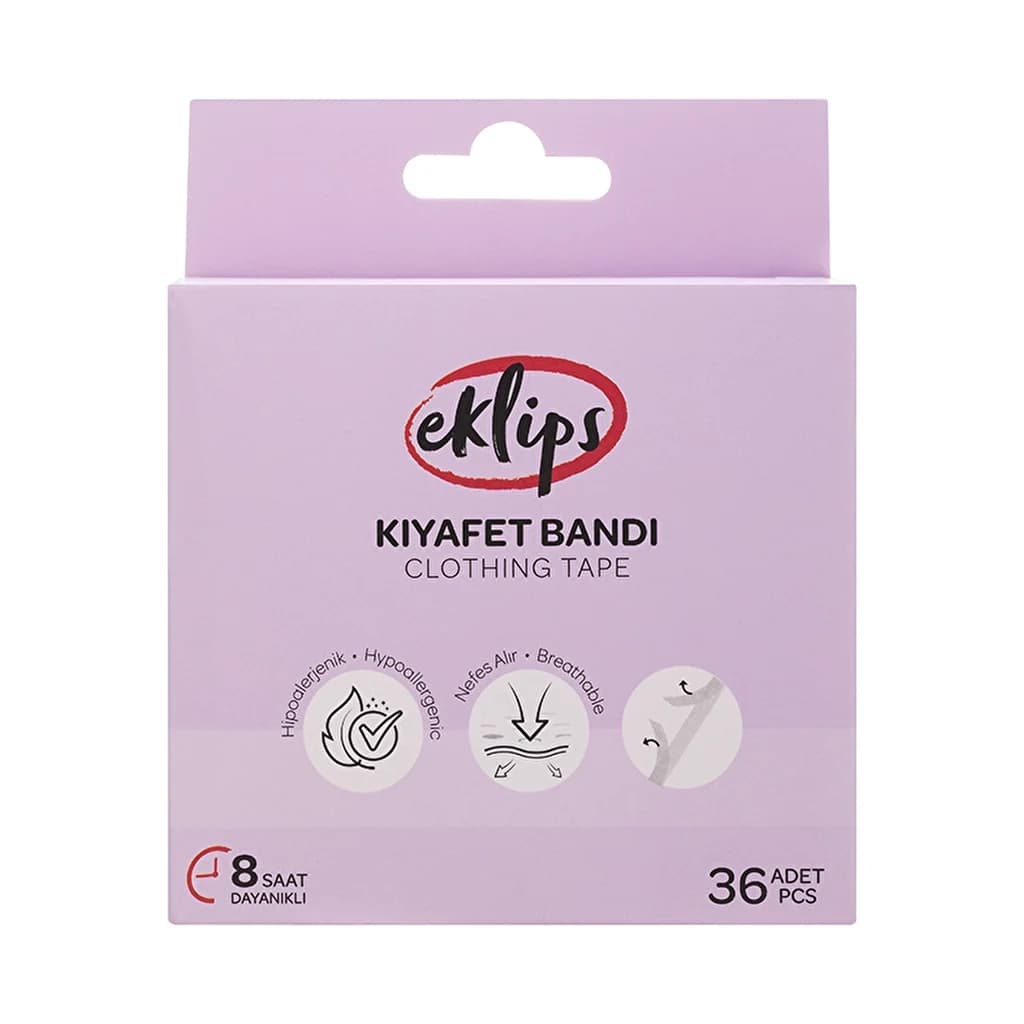 Eklips 36 Stück Kleidung Fixierband - 10 cm Breite, starker Halt