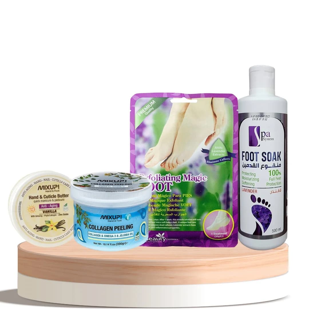 Fußpeeling-Set - 4 Produkte