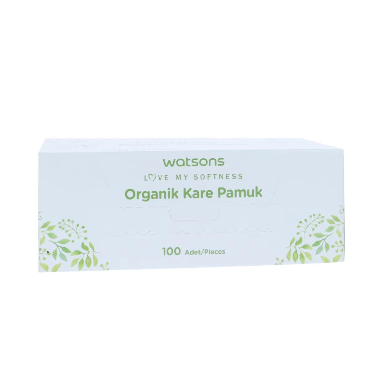 Watsons Bio-Baumwollpads Box - 100 umweltfreundliche Pads