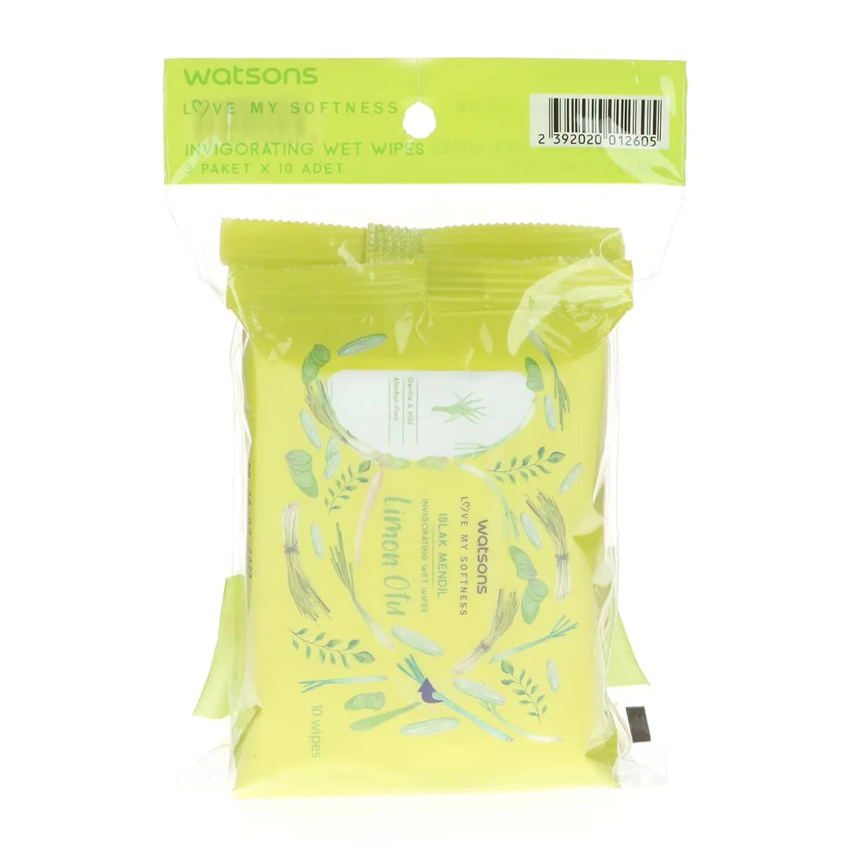 Watsons Zitronengras Feuchttücher 10x3