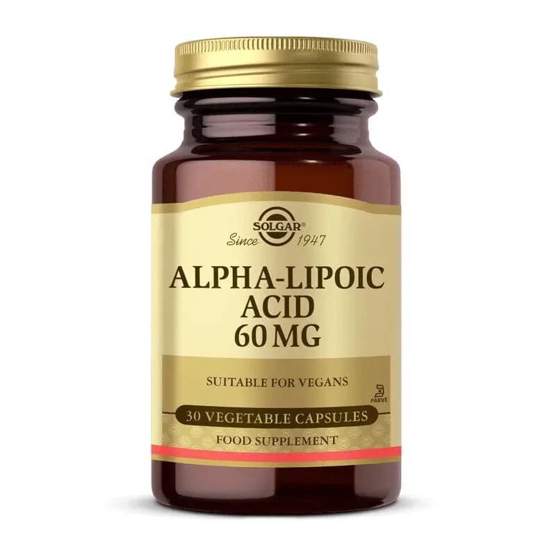 Solgar Alpha-Liponsäure 60mg - Antioxidative Unterstützung Kapseln