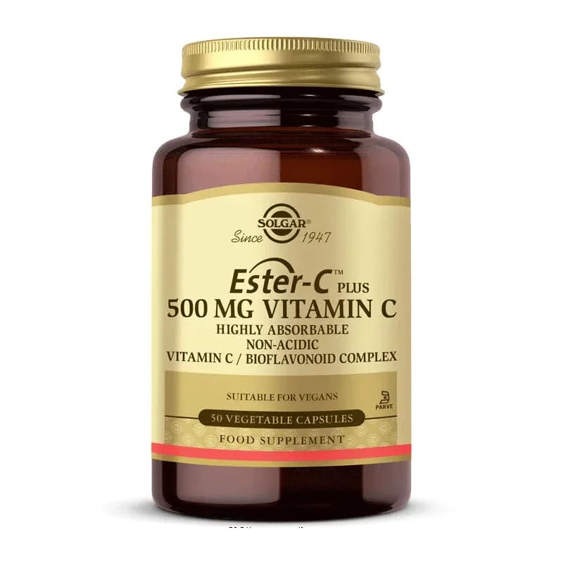Solgar Ester-C Plus 500mg - Immunsupport Kapseln, 50 Stück
