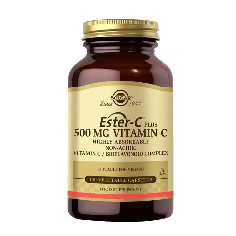 Solgar Ester-C Plus 500mg - 100 Kapseln zur Unterstützung des Immunsystems
