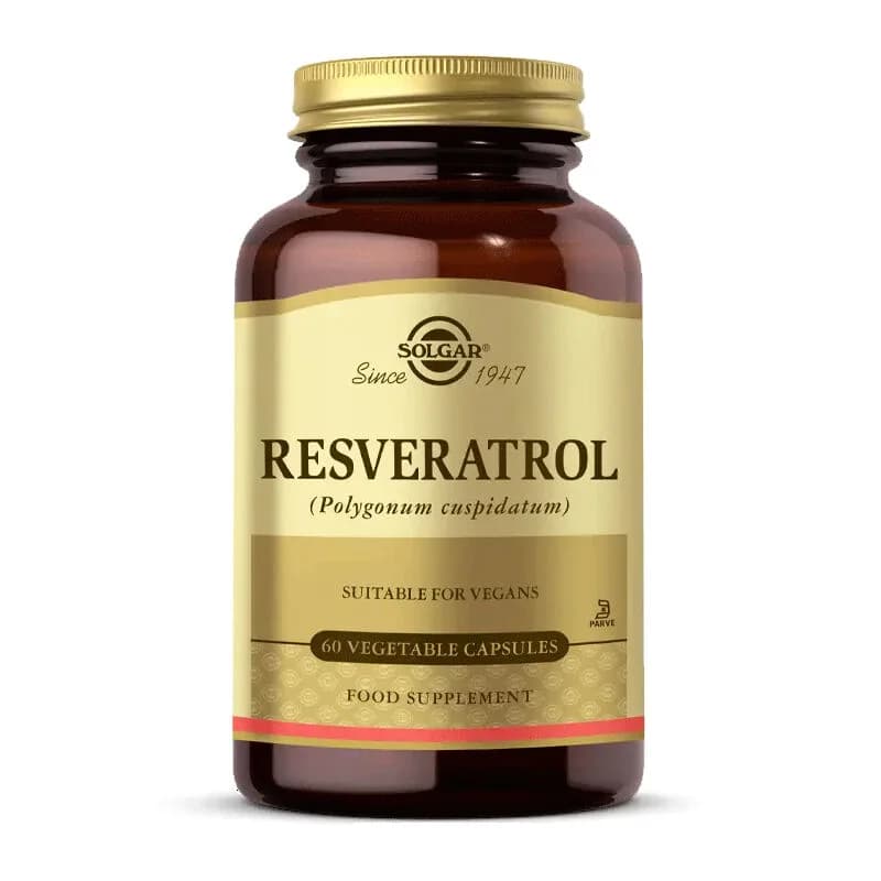 Solgar Resveratrol 60 Kapseln - Antioxidans &amp; Unterstützung der Herzgesundheit