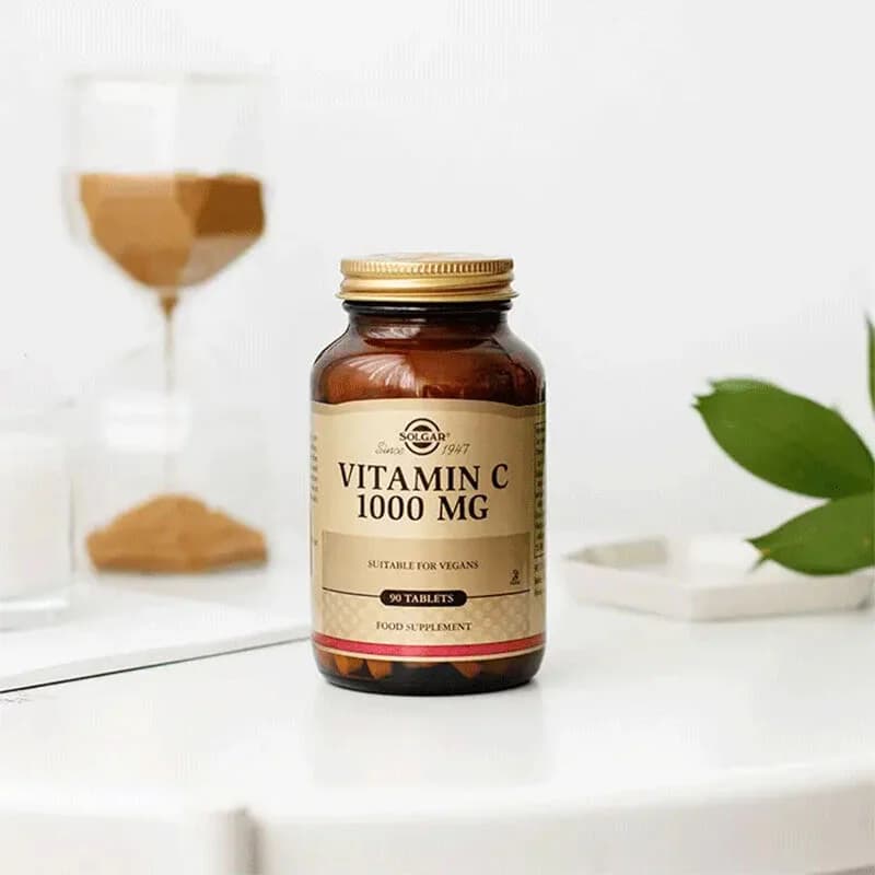 Solgar Vitamin C 1000mg - 90 Tabletten zur Unterstützung des Immunsystems