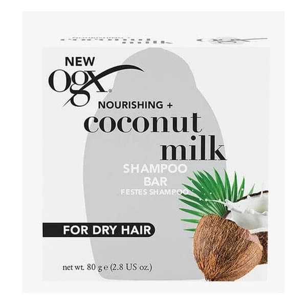 OGX Kokosnussmilch Shampoo Bar - Nährend & Umweltfreundlich 80g