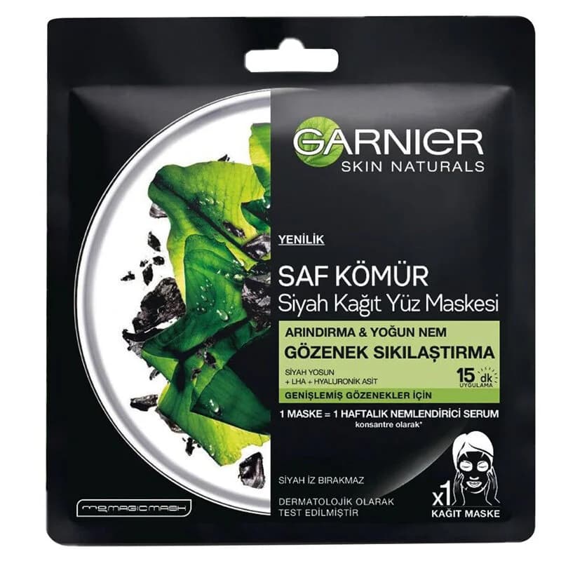 Garnier Pure Charcoal Porenverfeinernde Gesichtsmaske 28g